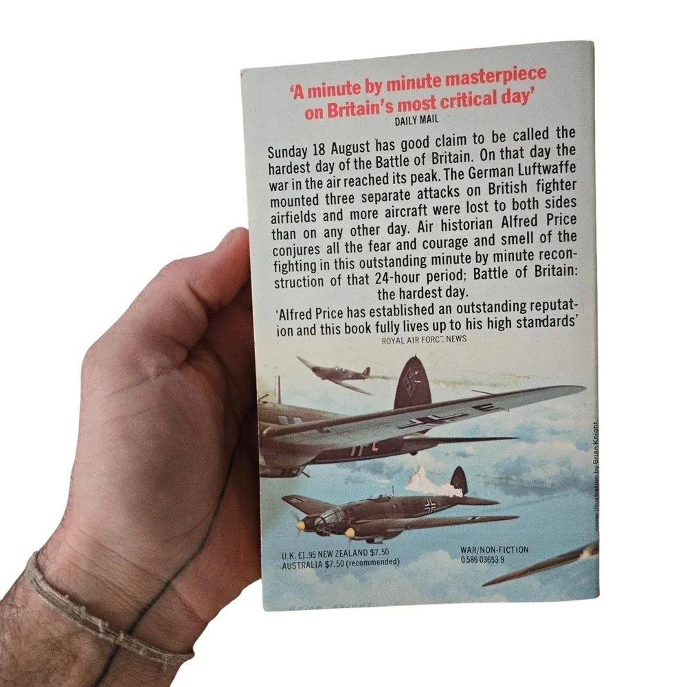 VTG‎ 1980 The Hardest Day Book Granada Alfred Price Air Battles Britain Aug 1940